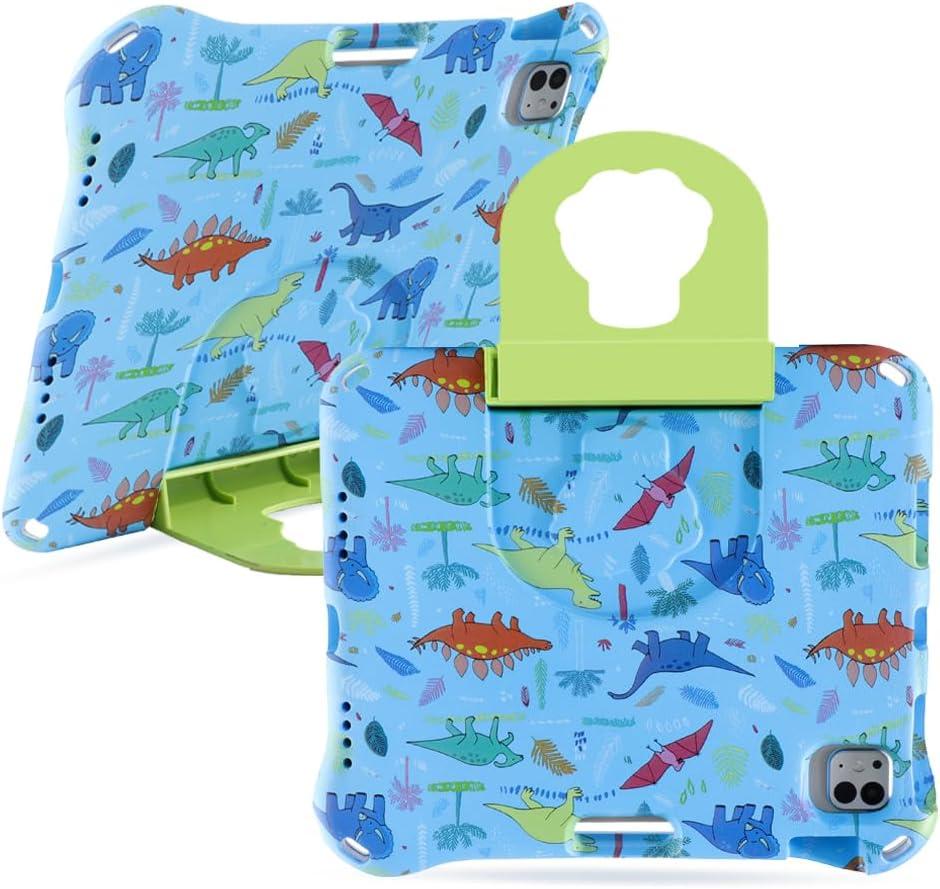 Dinosaur Compatible with iPad 10.2 Tablet Case for Kids Boy Light EVA Kids Friendly for iPad 9th 8th 7th Generation 10.2 Case with Handle Kickstand Kid-Proof Shockproof Cover for boy Gift (KL)