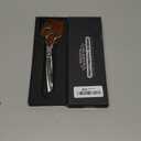 JASON 7" Curved Chunker - Ergonomic Dog Grooming Scissors - Silver - 440C Stainless Steel - Professional Dog Shears For Groomer (21-Teeth) Christmas Gift