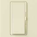 Lutron DVWFSQ-FH-AL Diva 1.5-Amp Single Pole 3-Way 3-Speed Fan Control, Almond