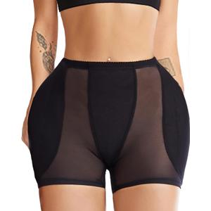 Hip Up Padded Enhancer Hip Pads for Women Shapewear Hip Enhancer Butt and Hip Padded Underwear for Women Hip Dip Pads (XX-Large, Black)