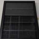 TJ.MOREE Rock Display Case Black, Native American Arrowhead Display Case, Shadow Box Wall Mount for Crystal, Knife Display
