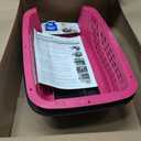 Petmate Dog Crates for Small Dogs & Cat Carriers, Two-Door Plastic Pet Kennel, Top & Front Loading, XS 19" For Dogs Up To 10 lb, Pink