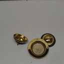 Mudder 3 Pcs Kitchen Sink Drain Strainer and Stopper Stainless Steel Garbage Disposal Plug with Handle Universal Anti-Clogging Kitchen Sink Filter Sieve Basket Strainer(Light Gold)