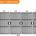 Hisencn Grill Grates 18 Inch for Charbroil 463244819 463276517 463245917 463276617, Grill Grates Replacement Parts for Char-Broil 463277918 466245917 463274719, G470-0003-W1 G470-0002-W1