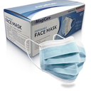 MAGICARE Made in USA Masks - Blue Disposable Face Masks - Medical Grade (ASTM Level 1) - Premium 3 Ply Face Masks Disposable - Comfortable, Soft, Breathable Face Mask for Adults - 50ct Box