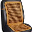 Zento Deals Natural-Wood Beaded Seat Cover with high Ventilation (Natural wood1)