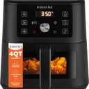 Instant Pot 4Qt Vortex 6-in-1 Mini Air Fryer, Custom Program Options, Air Fry, Broil, Roast, Dehydrate, Bake, Reheat, Black, 4 Quarts