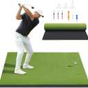 Golf Mat, 5x4ft/6x4ft Large Golf Hitting Mats for Practice Outdoor Indoor, 26mm Thick, High-Elasticity Artificial Turf Mat for Garage Simulator Chipping Driving Swinging Training, Gifts for Him Men, 5x4ft 26mm Large Sized