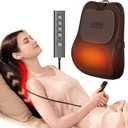 Back Massager With Heat,3D Shiatsu Kneading Massage Pillow,Gifts For Women Men Mom Husband,Up&Down Back Massager For Pain Relief,Lower Back Massager for Back,Shoulder,Neck,At Home Office Car(Brown)