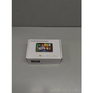 Wireless Apple Carplay Screen for Cars, HD Portable Car Stereo Touch Screen for Apple CarPlay & Android Auto with Backup Camera/Mirror Link/Siri/Voice Control/GPS Navigation/AUX for All Vehicles