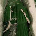 Aneco 4 Pack Velvet Ceramic Christmas Tree Christmas Indoor Decorations Modern Cone Xmas Tabletop Decor for Home Entryway Table Mantel Centerpiece Winter Holiday Party Supplies, Green