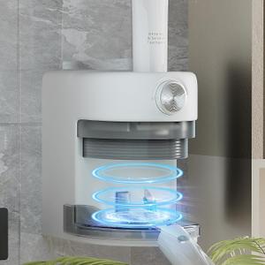 Automatic Toothpaste Dispenser, Electric Wall Mounted for Bathroom, Smart Toothpaste Dispenser for Kids and Adults, Automatic Toothpaste Squeezer (White)