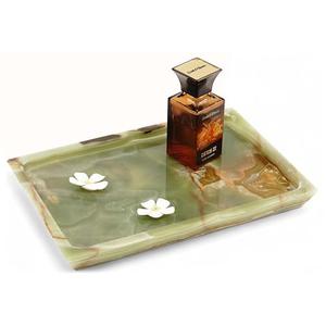 Radicaln Marble Serving Tray 12" Inches Green Onyx Handmade Rectangle Tray for Party Supplies Ideal Food & Cafeteria Trays for Kitchen, Serving Dishes & Platter