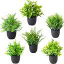 SENNI mini Artificial Simulation Plants and Green Plant Potted Plants Suitable for Home, Office Desk, Bathroom, Dining Room Table Decoration, Festival Decoration, new Home Decoration (6)