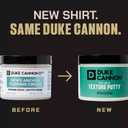 Duke Cannon Supply Co. Supply Co. Dry Hold Texture Putty - Medium Hold Hair Putty - Ideal for short to medium styles and all textures - No Shine - Beeswax & Vitamin E - Water Based (4.6 oz)