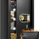 Large Safe Box, 6.0 Cuft Safe with Fireproof Waterproof Bag, Electronic Keypad, Spare Keys, Smart Alert System and 3 Removable Shelves, Document Safes for Home, Money, Cash, Jewelry, Valuables