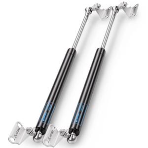 ARANA 20 inch 150 LB Gas Prop Struts Shocks, 20" 150lbs Lift-Support Springs with L-Type Mounting Brackets for Heavy Duty Bed Murphy Bed Floor Hatch Window (Suitable Support Weight: 130-165lbs)