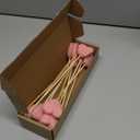 12 Pcs Valentines Day Heart Picks Felt Valentines Picks Galentines Bouquet Heart Flower Felt Stick Use As Gift Artificial Bouquet Centerpiece Vase Filler Cake Topper DIY Crafting(Pink)