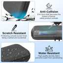 Kammkonb Switch 2 Carrying Case for Nintendo Switch 2 (2025) Hard Shell Travel Case with Screen Protector, Silicon Protective Cover - Portable Travel Bag for Switch2 Console and Accessories - Black