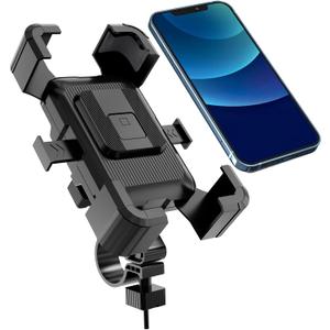 Bike Phone Mount Holder, Motorcycle Phone Mount, 3rd-Gen Anti Vibration for Scooter, E-Bicycle, Durable Phone Holder Handlebar[1s Release] Suitable for Smartphones 4.7-7.1",