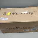Sure2Sleep Gel Swirl Memory Foam Mattress Topper - 2 Inch, Pressure Relieving, Cooling Comfort - Made in The USA & CertiPUR-US Certified - Softens Firm Beds and Extends Mattress Life - Full Size
