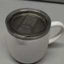 Smart Mug with LED Temperature Display  Coffee Warmer for Office & Home, Perfect Gift for Coffee Lovers,white