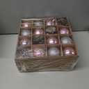 Christmas Ball Hanging decorations2.36 inch, 32 Pieces of shatterproof Christmas Tree Decoration Balls Set, Suitable for Party Floral Christmas Tree Decoration (2.36 inches 32 Balls)