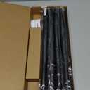 Curtain Rods for Windows 32 to 144, Black Curtain Rod, 1 Inch Heavy Duty Decorative Drapery Rods with Adjustable Length for Living Room, Bedroom, Outdoor/Indoor