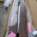 ROYMELO 40x84 inch Sliding Barn Wood Door Slab with 7ft Hardware Kit and Handle, Coffee, K Shape, Simple DIY Assembly