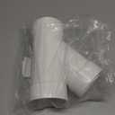 3" PVC 45 Degree Wye DWV Sanitary Y-TEE Street for Drain Waste and Vent PVC Pipe Fittings Connect Coupling Adapter white (3 Inches)