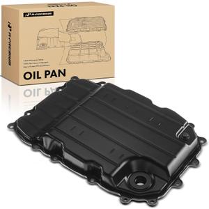 A-Premium Transmission Oil Pan with Drain Plug Compatible with Audi Q7 2007 2008 2009 2010, 3.0L 4.2L, Replaces 09D321361, 09D321361A