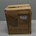 SpaceAid Pull Out Spice Rack Organizer with 20 Jars, Heavy Duty Slide Out Seasoning Organizer for Kitchen Cabinets, with 801 Labels and Chalk Marker, Left Facing