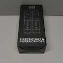 Home Hero Electric Salt and Pepper Grinder Set - Automatic Salt and Pepper Grinder Set Rechargeable. Electronic Salt and Pepper Shakers with LED Light, Electric Pepper Grinder & Salt Grinder, Set of 2 (White & Black)