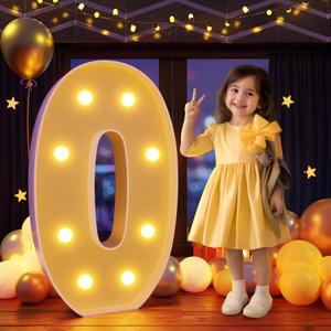 Imprsv 3FT Marquee Light Up Letter O, Large Marquee Letters for Party Decor