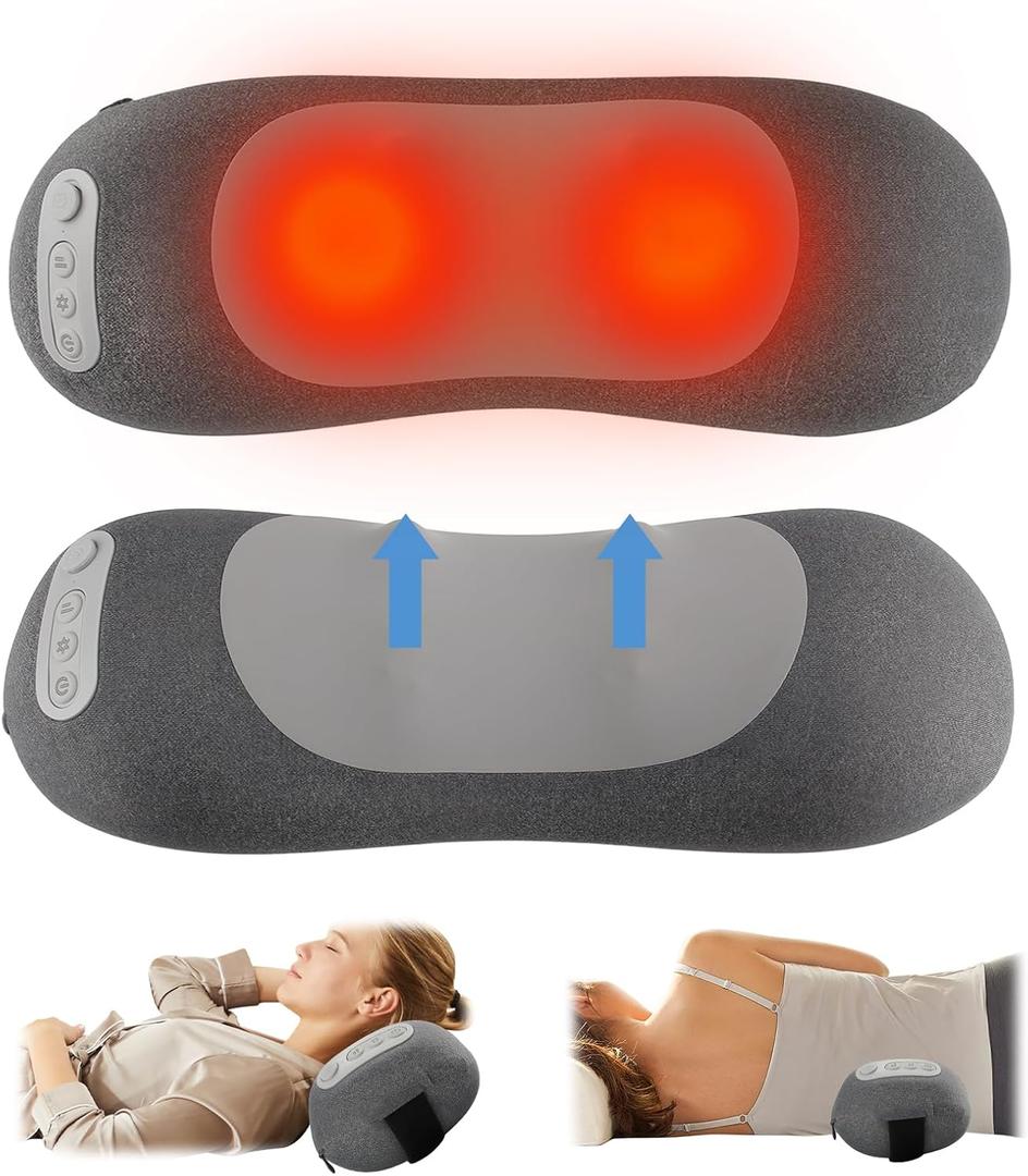 Smooth Spine Triple Fusion Back Massager Gray