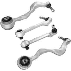 4 pc Front Lower Forward & Rearward Control Arms w/Ball Joints Replacement For BMW 3 Series E90 128i 135i 325i 328i 330i 335d 335i 335is X1 (2WD RWD Models Only)
