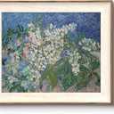 VIYYIEA Framed Canvas Wall Art, Flowers Wall Art for Living Room, Vintage Oil Painting Picture, Van Gogh Home Decor, Bathroom Wall Decor -【Chestnut Branches】-24x36