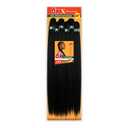 Sensationnel X-pression prestretched braiding hair - 6x braid 58 inch all kanekalon flame retardant synthetic braid for box braids and twists (1 JETBLACK)