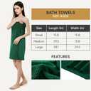 REDKISS Soft 6 Piece Bath Towel Set - 2 Bath Sheets, 2 Hand Towels, 2 Washcloths - Highly Absorbent, Quick Dry, Lightweight Towel Sets Collection, Premium Dark Green Towels for Bathroom, Gym & Spa
