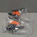 2 Pcs Ice Fishing Tip Ups Equipment Gear Ice Fishing Rod Foldable with Orange Pole Flags Round Tip Ups Strike Indicators for Angler Tackle Accessory