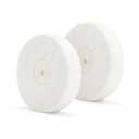 SCOTTCHEN Polishing Wheel 6" x 1/2" Arbor Soft Flannel 30plys for Bench Grinder - 2 Pack