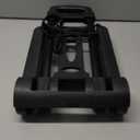 Versatile Collapsible Shopping Trolley with Handle Portable Vegetable Storage Cart for Home and Outdoor Use Lightweight Folding Utility Cart with Durable Wheels Black