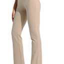 Willit Women's Yoga Dress Pants Bootcut Stretch Work Slacks Office Casual Pants Belt Loops 4 Pockets 28" S