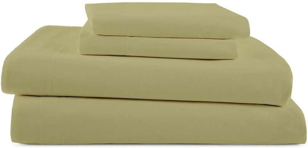 Ready To Rest RV Full Sheets (53 x 75) - Sage Solid, 4 Piece Camper Sheet Set, 100% Egyption Cotton, 8 Inch Deep Pocket Fitted Sheet with Elastic All Around, Soft & Luxurious, Hotel Quality Sheets