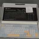 Wireless Keyboard Creamy Membrane with Rainbow Backlight,3-Mode Connectivity (BT/2.4G/USB-C) with LCD Screen & Multifunction Knob,200H Battery, 94 Key PBT Keycaps, Quiet Typing for Office/Home/Gaming