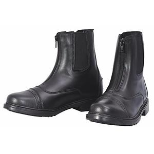 TuffRider Women's Starter Front Zip Paddock Boots, Black, 8.5