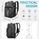 SWICKY 40L Travel Backpack for Men TSA Friendly Carry-On, 17.3" Laptop Sleeve, Water-Resistant, Quick-Access Phone Pocket, Large Weekender for Travel & Commute