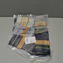 5 Pairs Womens Merino Wool Hiking Socks Winter Warm Crew Moisture Wicking Thick Cushioned Striped Boot Socks, Multicolor