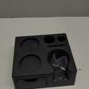 CAFEMASY Espresso Tamping Station Organizer - Espresso Machine Accessories Coffee Tamper Station Holder for 58mm 54mm 51mm Epsresso Portafilter Coffee Tools Organzier for Baristas (Black)