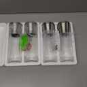 Home EC Original Stainless Steel Sea Salt and Pepper Grinder Set of 4 - Adjustable Ceramic - Tall Glass Salt and Pepper Shakers Mills - Modern Kitchen Spice Mill W/Funnel & EBook